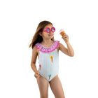 Girls Pink & Green Ice Cream Swimsuit, 1, hi-res