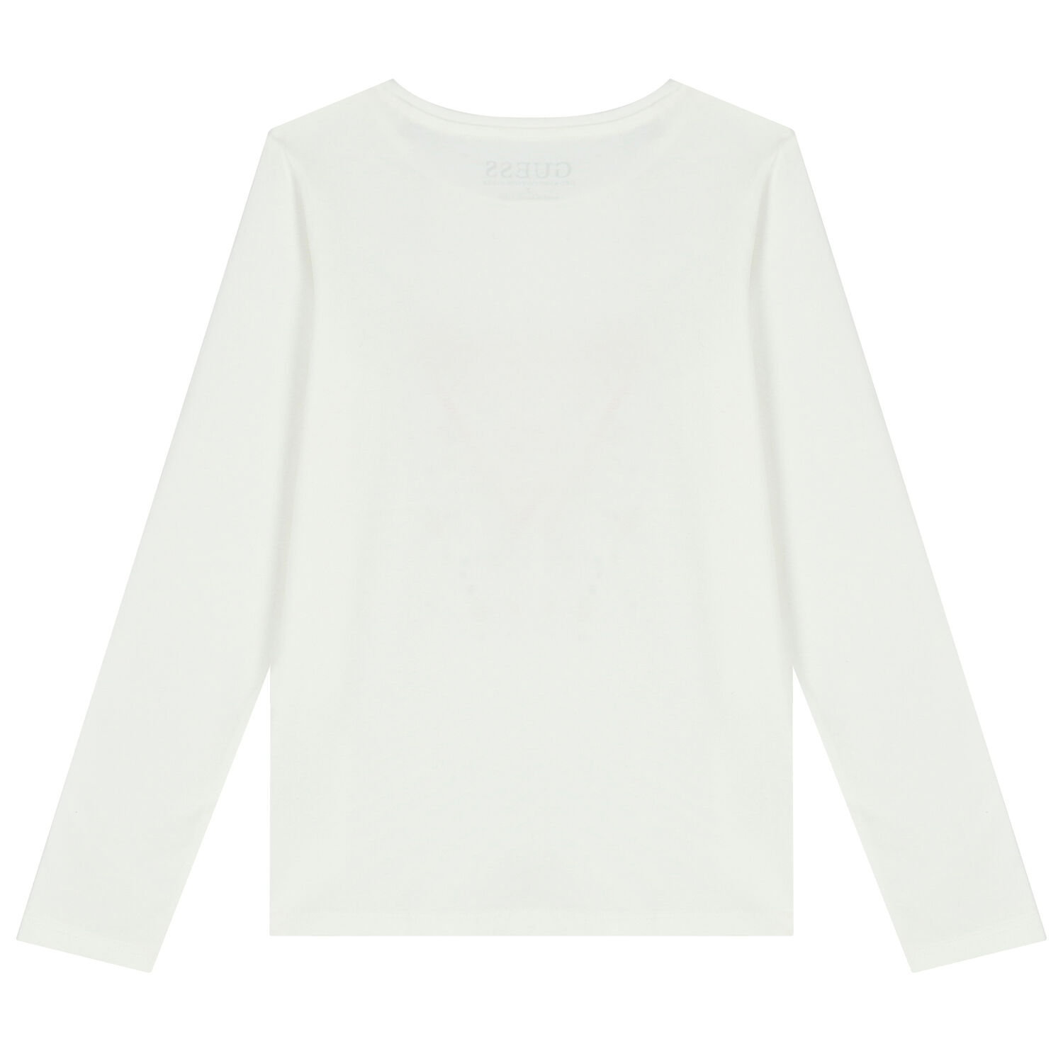 Girls Ivory Logo Long Sleeve Top, 1, hi-res
