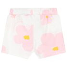 Younger Girls Pink Logo Shorts Set, 1, hi-res