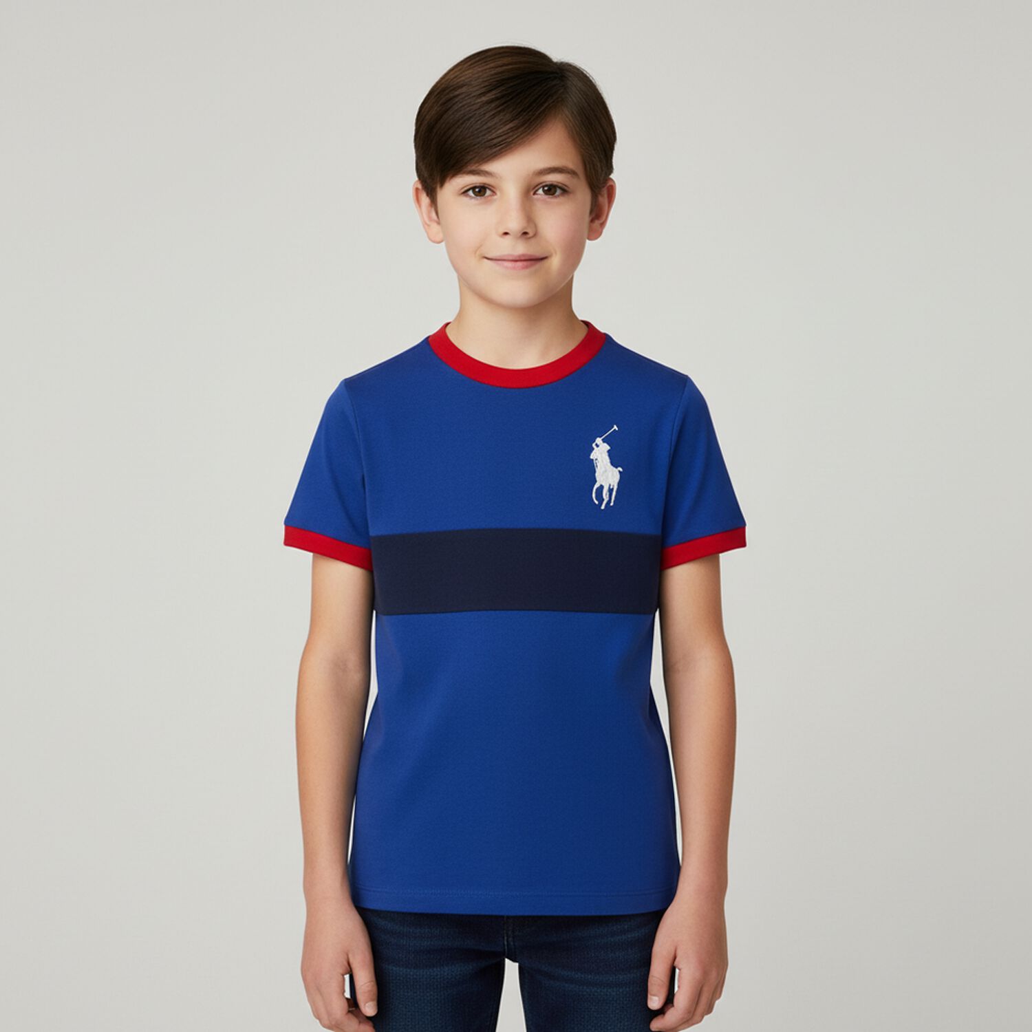 Boys Blue Logo T-Shirt, 2, hi-res image number null