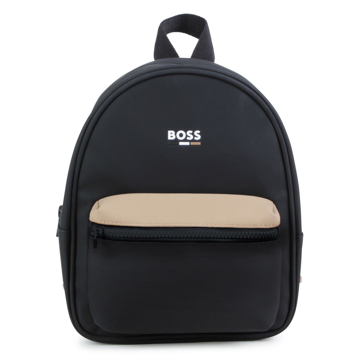 Younger Boys Black Logo Backpack, 1, hi-res