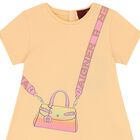 Younger Girls Orange Bag Dress, 2, hi-res