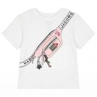 Girls White Bag T-Shirt, 1, hi-res