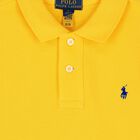 Boys Logo Yellow Polo Shirt, 1, hi-res