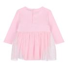 Baby Girls Pink Bodysuit Dress, 1, hi-res