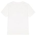 Boys White Logo T-Shirt, 1, hi-res