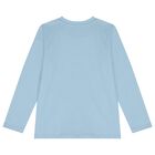 Boys Blue Teddy Bear Long Sleeve Top, 4, hi-res