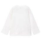 Boys White Dino Long Sleeve Top, 2, hi-res