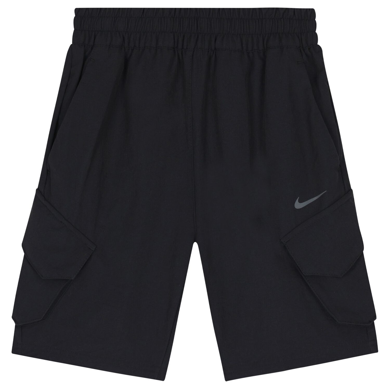 Boys Black Logo Shorts, 2, hi-res