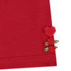 Younger Girls Red Leggings, 1, hi-res