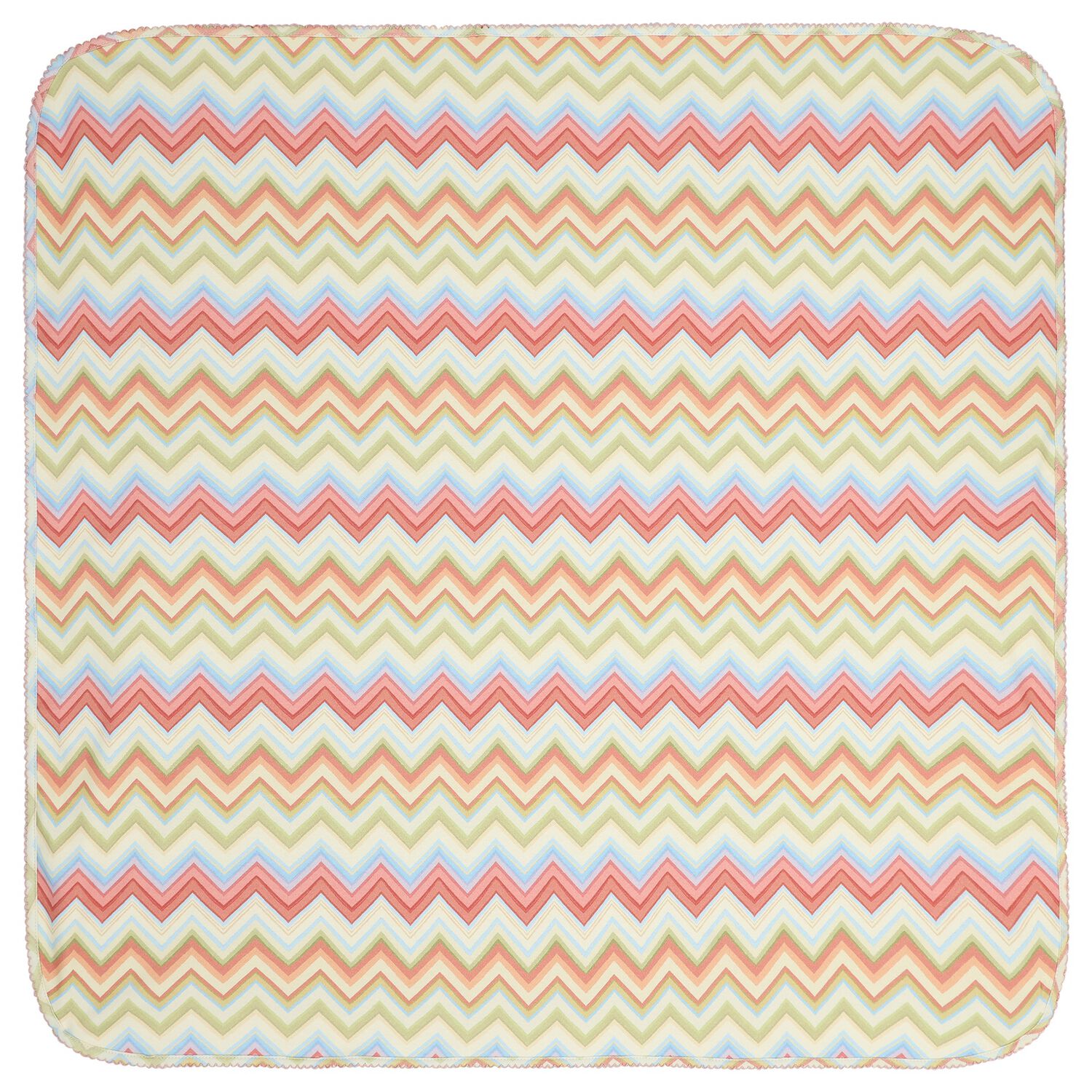 Multi-Coloured Zig Zag Baby Blanket, 6, hi-res
