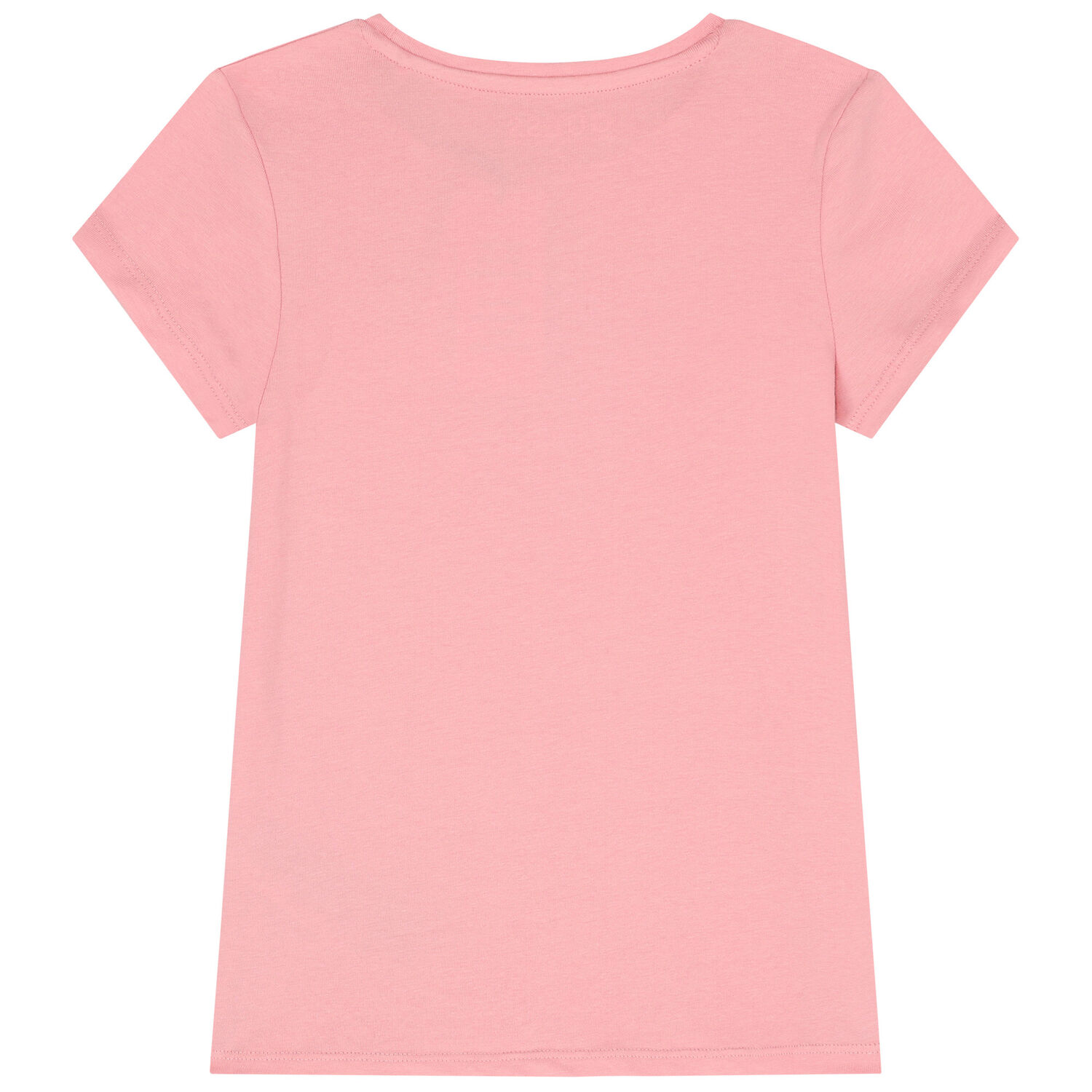 Girls Pink Diamante Logo T-Shirt, 4, hi-res