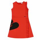 Girls Red Heart Dress, 1, hi-res