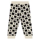 Younger Boys Beige & Black Logo Tracksuit, 1, hi-res