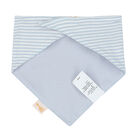 Blue & White Logo Baby Bib, 2, hi-res