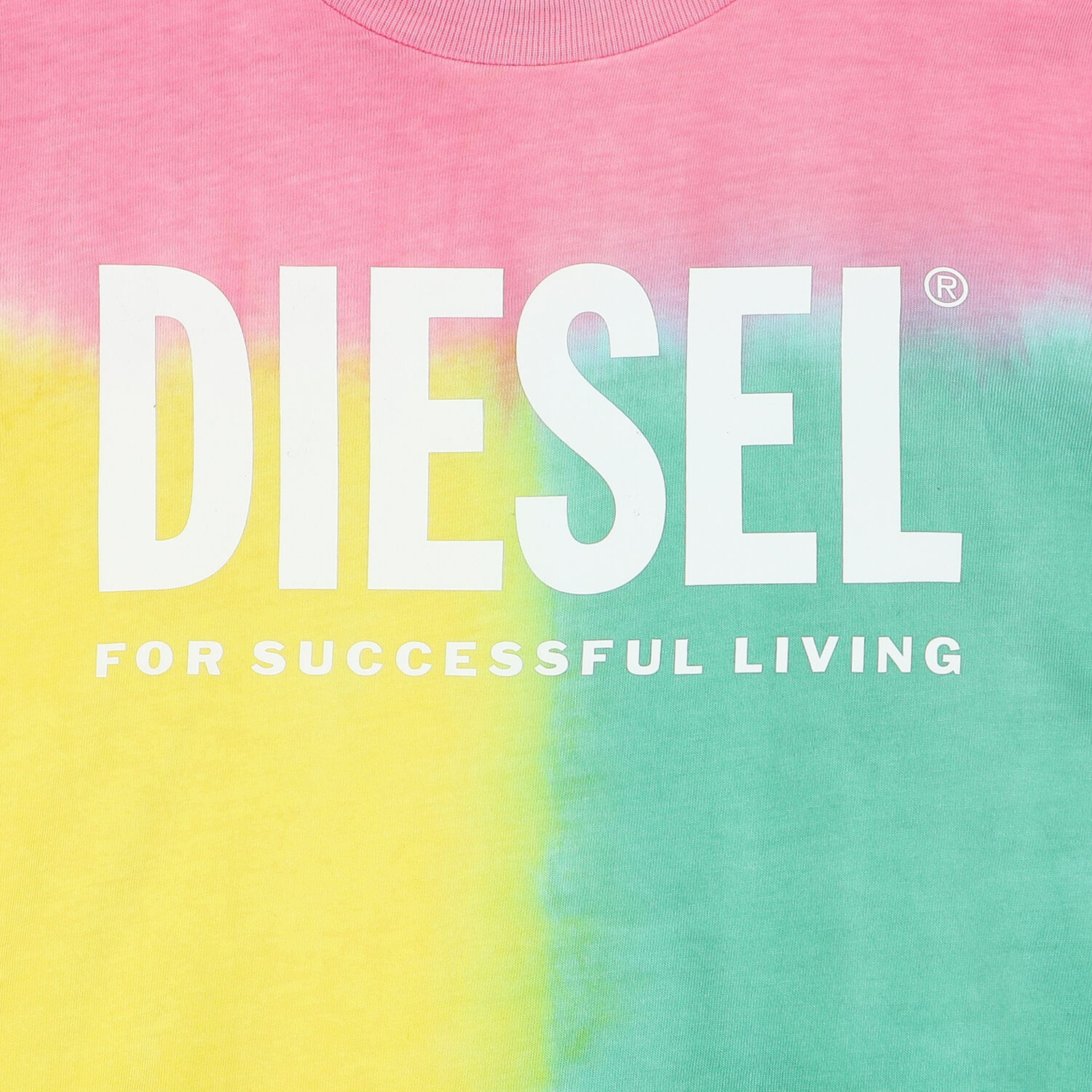 Girls Pink, Yellow & Green Logo T-Shirt, 1, hi-res