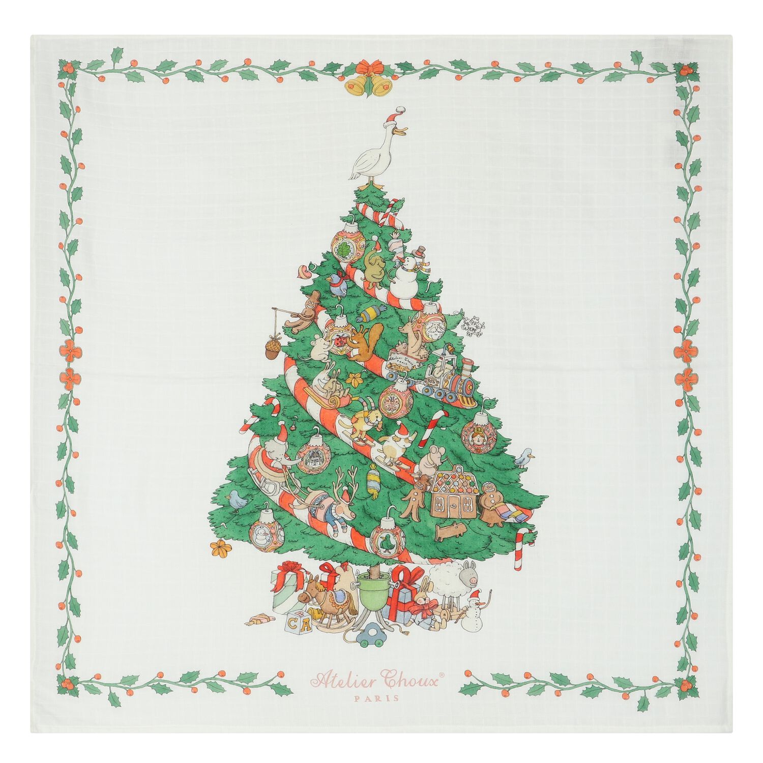 Christmas Morning Baby Swaddle Carré Blanket, 1, hi-res image number null