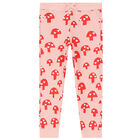 Girls Pink & Red Mushroom Joggers, 1, hi-res