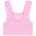 Girls Bubblegum Pink Crinkle Bikini, 1, hi-res