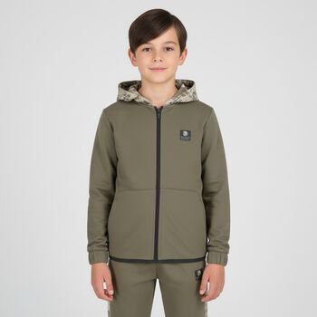Boys Green & Grey Tracksuit Set (3 Piece)