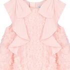 Girls Pink Flowers Chiffon Dress, 1, hi-res