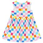 Girls Multi-Color Check Dress, 1, hi-res