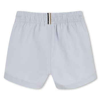 Younger Boys Blue Logo Swim Shorts