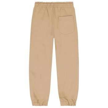 Beige Logo Joggers