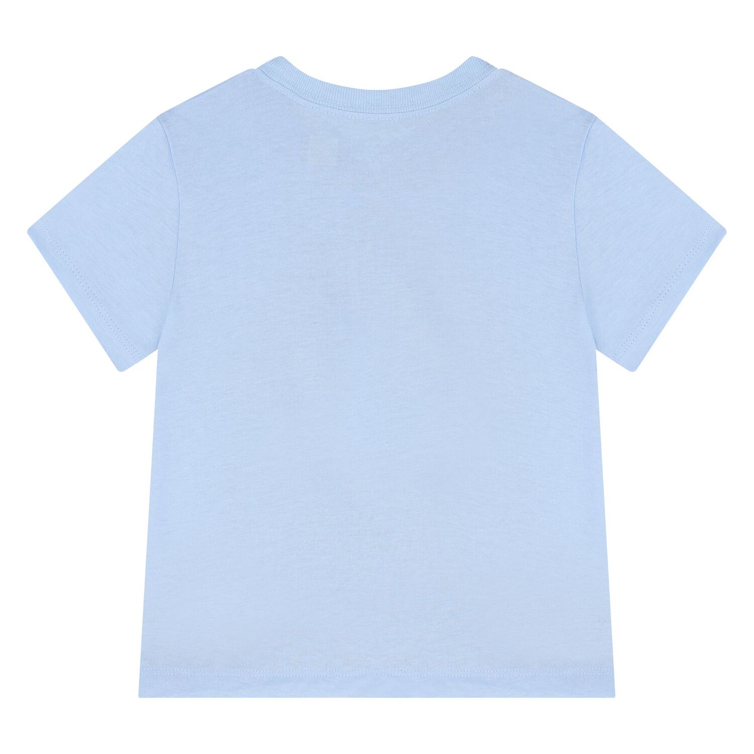 Baby Boys Blue Cotton Polo Bear T-Shirt, 1, hi-res