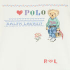 Girls White Bear Logo Sweatshirt, 1, hi-res