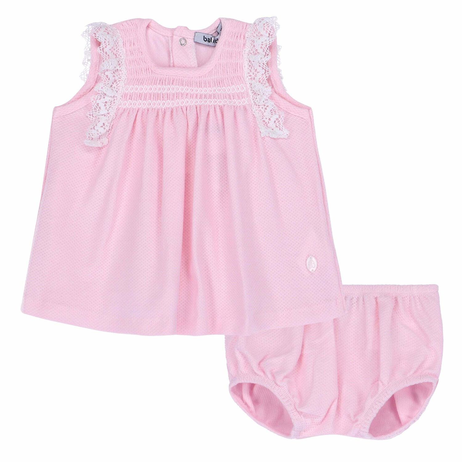 Baby Girls Pink Tops & Shorts Set, 1, hi-res