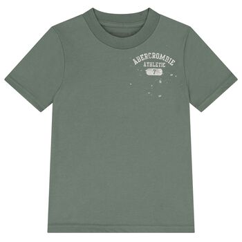 Boys Green Logo T-Shirt
