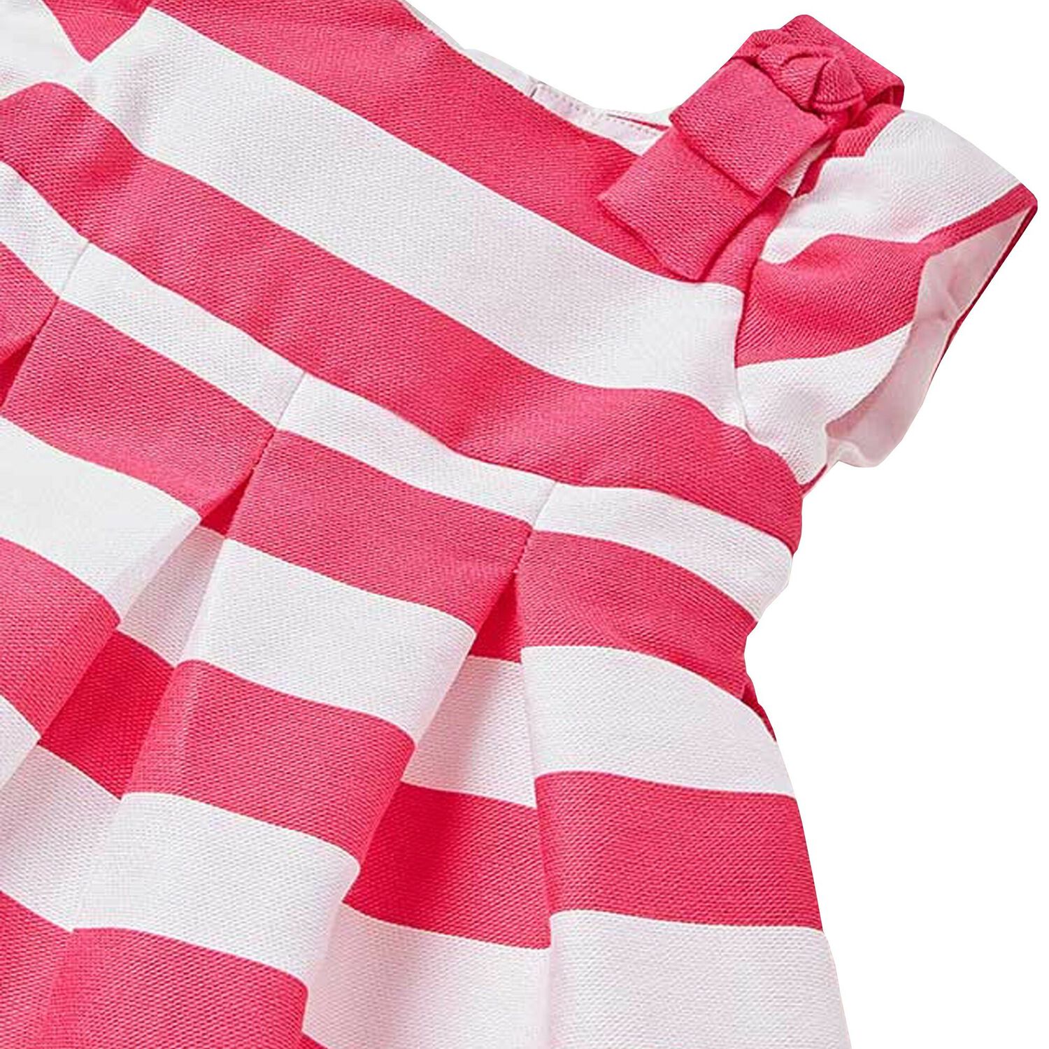 Younger Girls Pink & White Striped Dress, 1, hi-res image number null