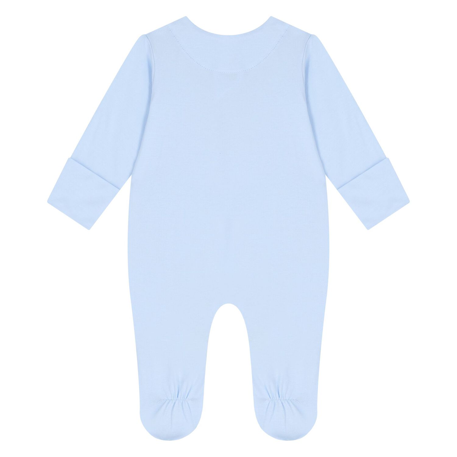 Baby Boys Blue & White Babygrow Gift Set (3 Piece), 4, hi-res