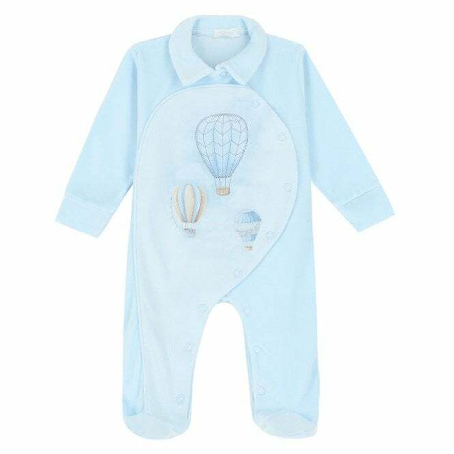 Baby Boys Blue Babygrow, 1, hi-res