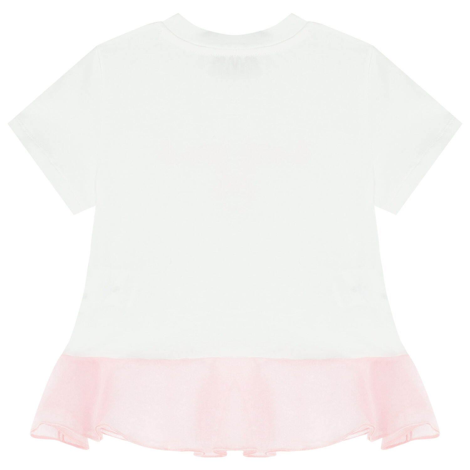 Girls White & Pink Logo T-Shirt, 1, hi-res