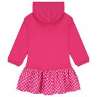 Girls Pink Heart Hooded Dress Set, 1, hi-res