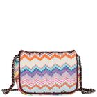 Girls Pink Zig Zag Shoulder Bag ( 17cm ), 1, hi-res