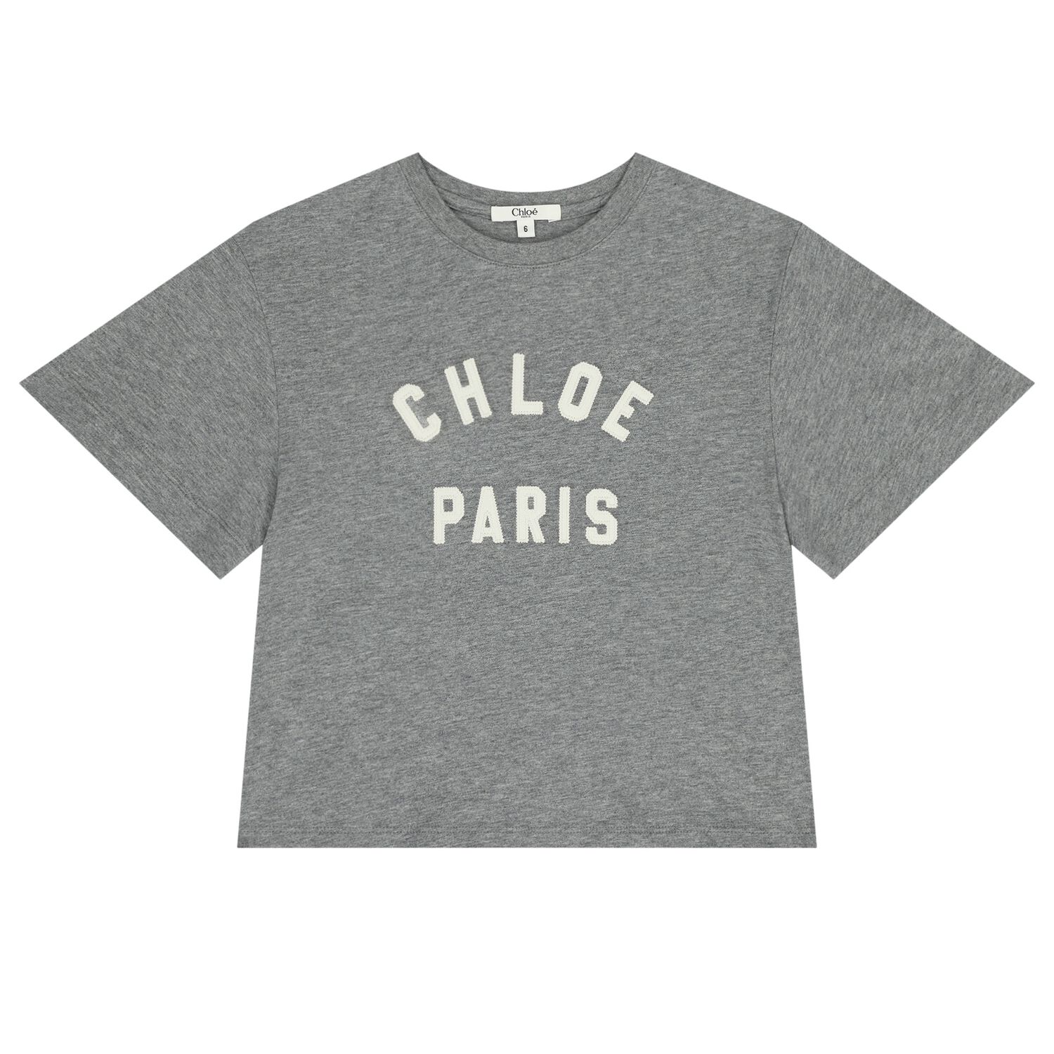 Girls Grey Logo T-Shirt, 1, hi-res