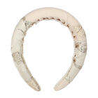 Girls Gold Jacquard Headband, 1, hi-res