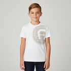 Boys White Logo T-Shirt, 1, hi-res
