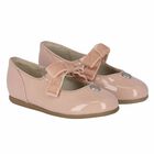 Younger Girls Pink Logo Ballerina Shoes, 1, hi-res