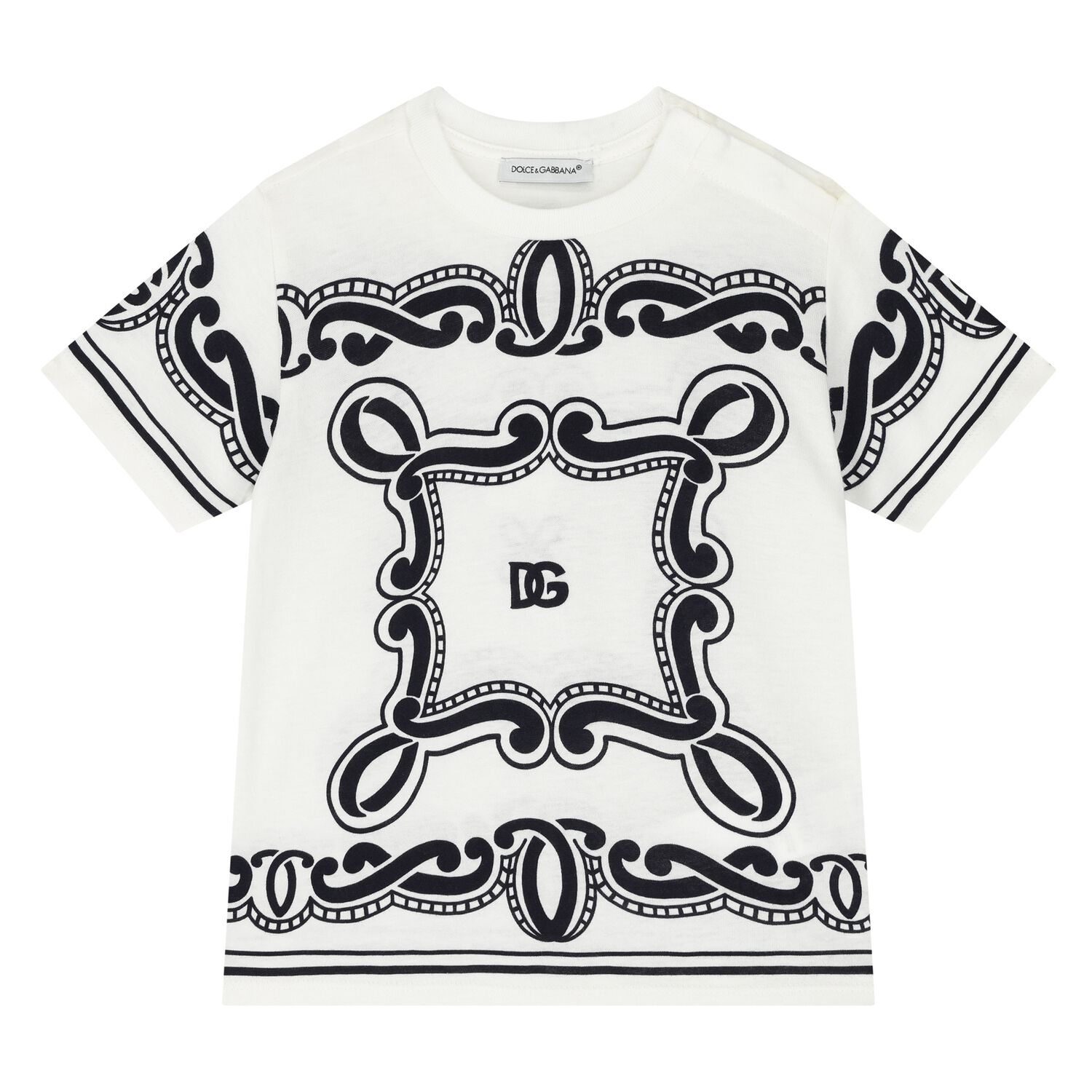 Younger Boys Ivory Bandana T-Shirt, 1, hi-res