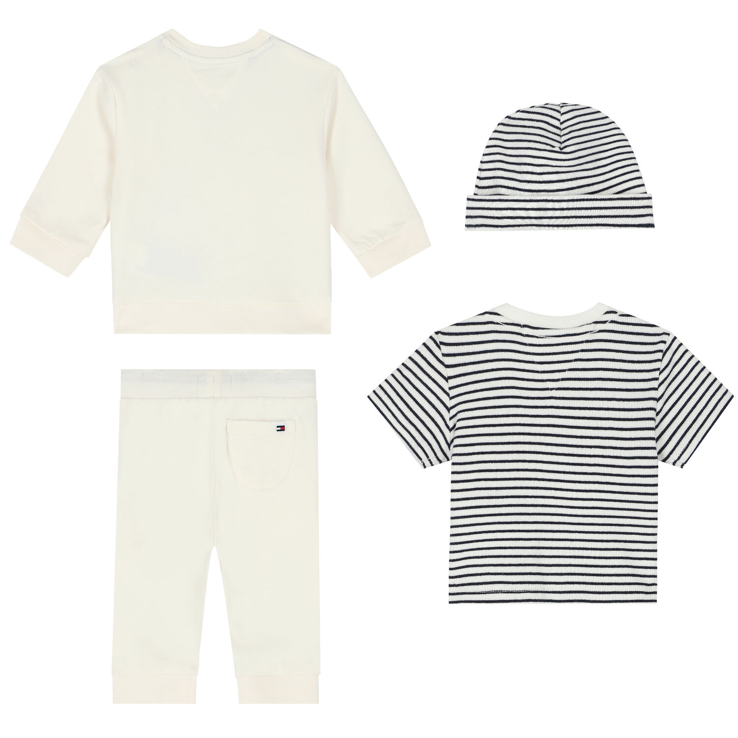 Ivory, White & Navy Logo 4-Piece Gift Set, 1, hi-res