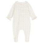 Baby Girls Ivory & Pink Heart Babygrow, 1, hi-res