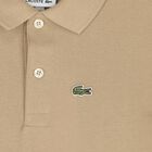 Boys Beige Logo Polo Shirt, 8, hi-res