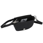 Girls Black Logo Shoulder Bag, 1, hi-res