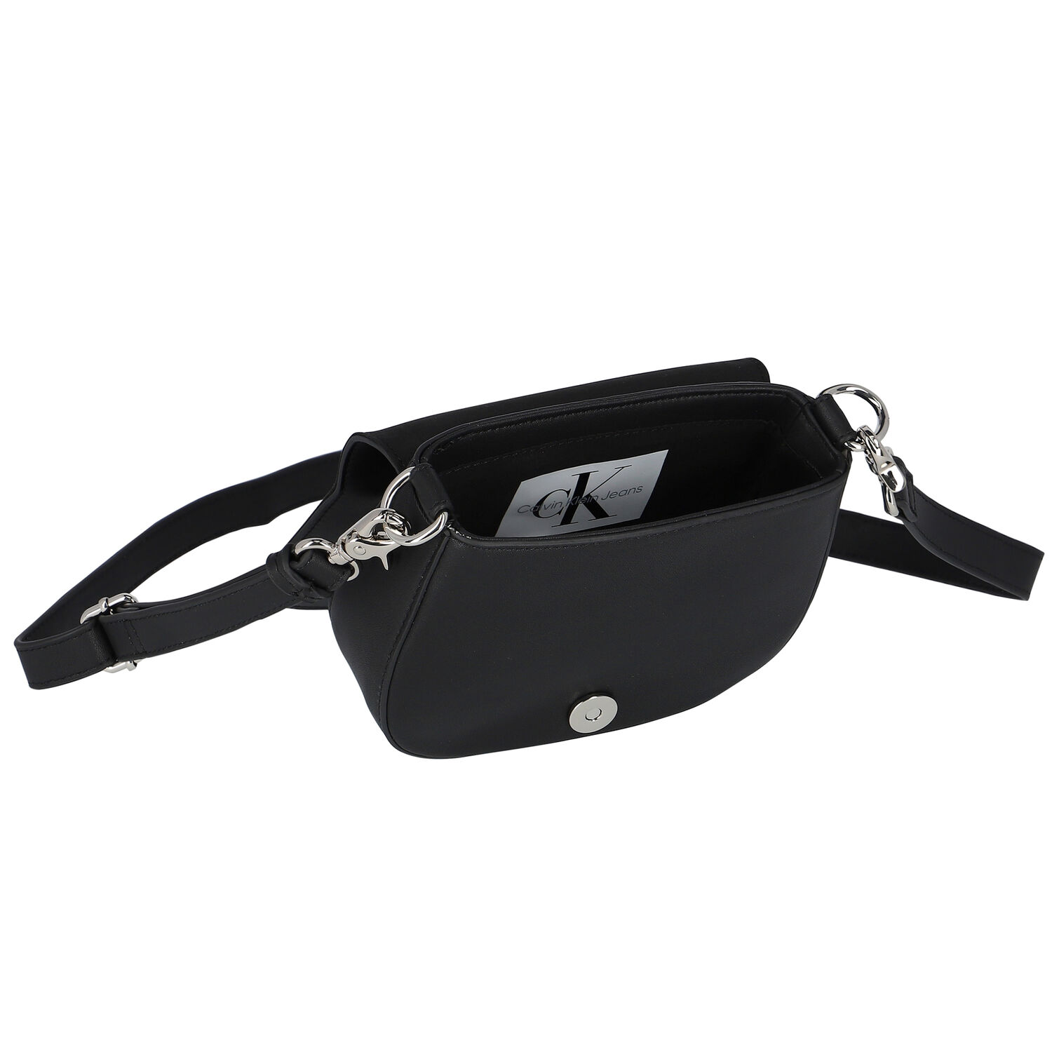 Girls Black Logo Shoulder Bag, 1, hi-res