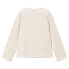 Girls Ivory Teddy Bear Long Sleeve Top, 2, hi-res