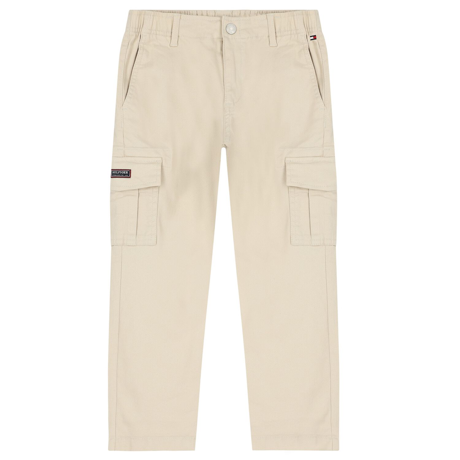 Boys Beige Logo Trousers, 1, hi-res image number null